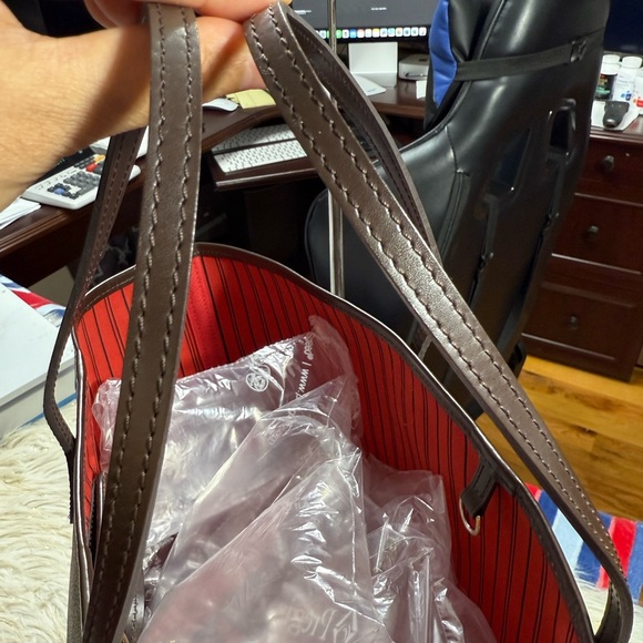 Louis Vuitton Neverful Set GM DE Damier ebene with Pouch and card authentication - Picture 12 of 16